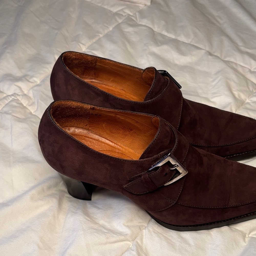 Faconnable Dark Brown Women's Heels - Picture 3 of 6